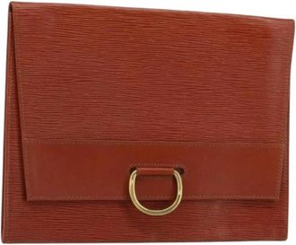 Louis Vuitton Pre-owned Vintage Epi Clutch - Dames - Vintage Clutch - Bruin - ONE Size - Leer - Vintage