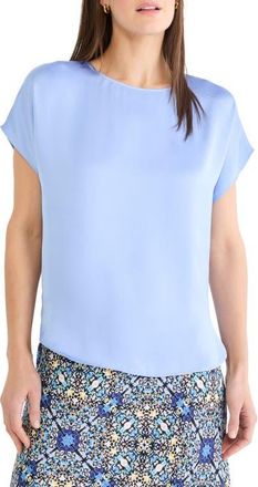 Nic+Zoe Day Gloss Top in French Blue at Nordstrom, Size Xx-Large