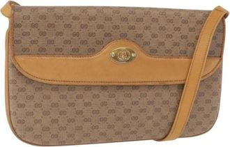Gucci Pre-owned Plastic Schoudertas - Dames - Vintage Schoudertas - Beige - ONE Size - Vintage