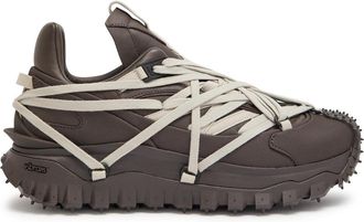Rick Owens Trailgrip Megalace Leather Sneakers - Grey - 44 (IT44 / UK10)