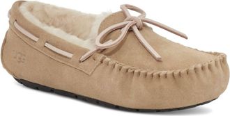UGG Womens Dakota Shearling Logo Slippers