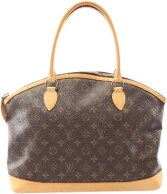 Louis Vuitton Pre-owned Handbags, female, Brown, Size: ONE SIZE Pre-owned Lockit Horizontal Monogram Tote Bag