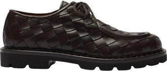 Scarosso Damiano Derby Schoenen - Heren - Veterschoenen - Bruin - 44 EU - Leer - Schoenen