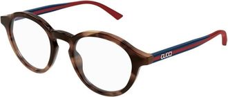 Gucci Glasses, male, Brown, 49 MM, Round Glasses