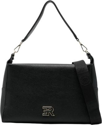 Ermanno Scervino Borsa hobo in ecopelle - Dames - Schoudertassen - Zwart - ONE Size - Tassen