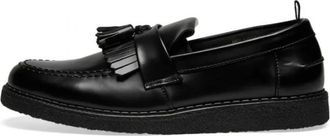 Fred Perry Tassel Loafers B9278 102 - Heren - Loafers - Zwart - 41 EU - Katoen - Schoenen