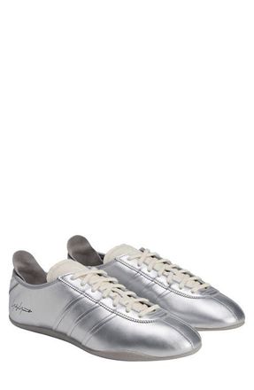 Yohji Yamamoto Gender Inclusive Tokyo Sneaker in Silver Metallic/White/Black at Nordstrom, Size 11.5 Womens