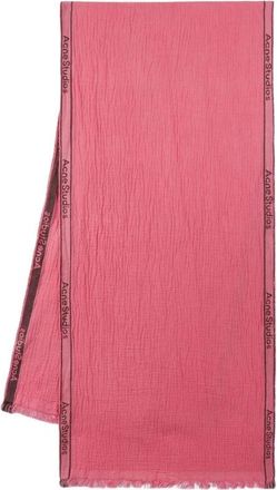 Acne Studios Vegetariana Sjaal - Heren - Wintersjaals - Roze - ONE Size - Wol - Accessoires