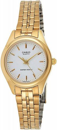 Casio Womens Elegant Gold-Tone Analog Watch - LTP-1129N-7A