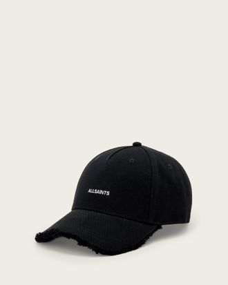 AllSaints Cotton London Frayed Baseball Cap, Size: One Size