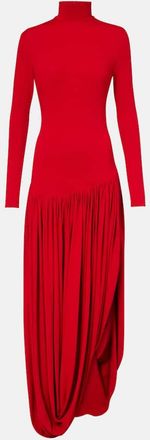 Magda Butrym Abito lungo asimmetrico con plissé