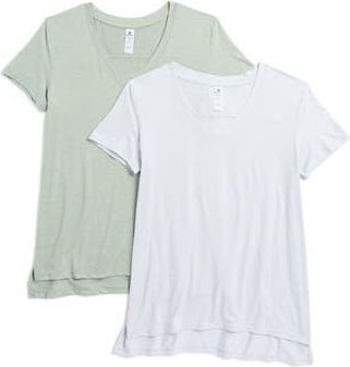 90 Degree by Reflex City View 2-Pack High-Low T-Shirts in Heather Iceberg Green/ht at Nordstrom Rack, Size X-Small