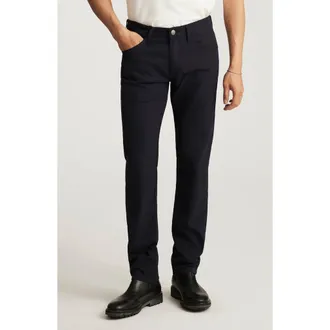 Mavi Marcus Slim Straight Leg Tweed Pants in Navy Feather Tweed at Nordstrom Rack, Size 33 X 32
