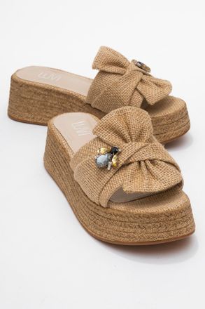 Prologue Shara Braided Bow & Bee Gesp Platform Sandaal