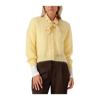 des petit hauts Truien & Vesten, Dames, Geel, L, Chouette Dames Truien & Vesten