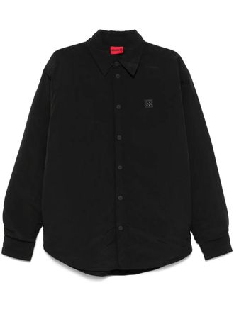 HUGO BOSS stacked-logo padded jacket - Black