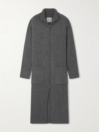 Lisa Yang Cardigan In Cashmere Cloverie - Grigio