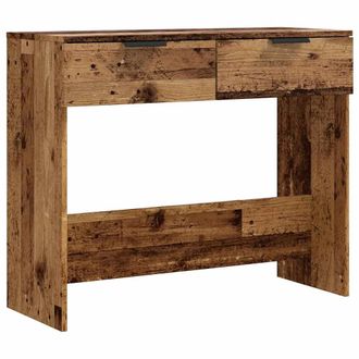vidaXL Vidaxl - Mesa Consola Madera Contrachapada Envejecida 90x36x75 Cm