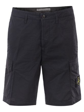 Stone Island Cargo-Bermudashorts mit normaler Passform und Rei&szlig;verschlusstaschen