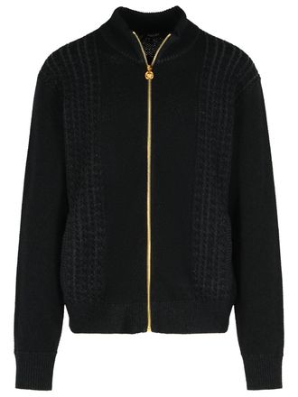 Versace Black Cotton Mischpullover