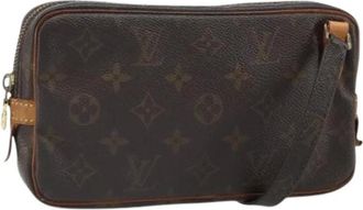 Louis Vuitton Pre-owned Cross Body Bags, female, Brown, Size: ONE SIZE Pre-owned Canvas Cross Body Bag