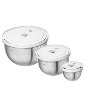 J.A. Henckels International Zwilling J.A. Henckels Fresh & Save 3Pc Stainless Steel Vacuum Bowl Set