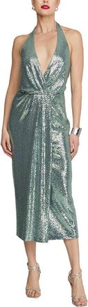 Halston Heritage Leonie Disco Jersey Midi Dress