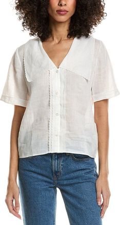 Frame Denim Frame The Scallop Sailor Blouse
