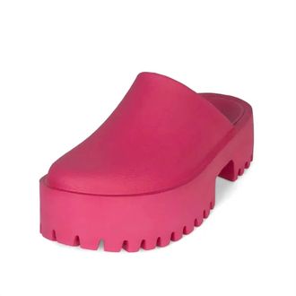 Jeffrey Campbell Womens Clogge Shoes In Fuchsia