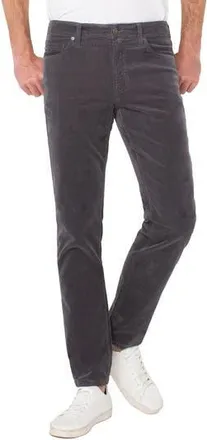 Liverpool L.A. Kingston Modern Slim Straight Leg Pants in Gray Pinstripe at Nordstrom Rack, Size 36 X 32