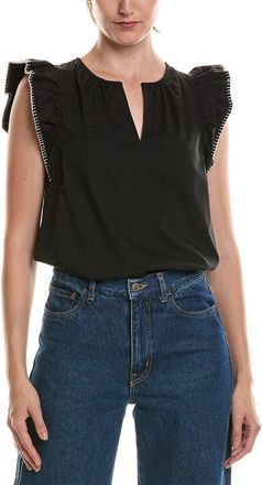 Anne Klein Flutter Sleeve Top