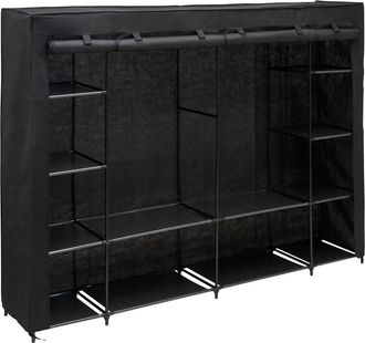 5five Simply Smart Armario Dressy Rectangular, 230 X 165 Cm, Negro - 5five