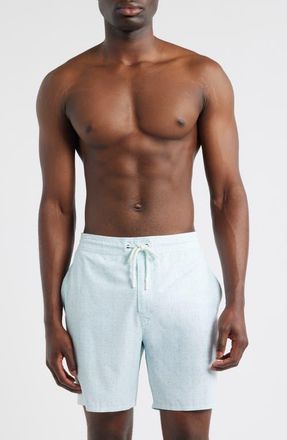 Johnnie-O Anemone Swim Trunks in White at Nordstrom, Size Xx-Large