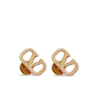 Valentino Garavani Earrings, female, Yellow, ONE SIZE, VLogo Signature Earrings