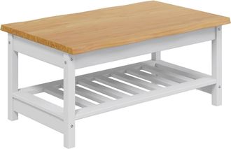 vidaXL Mesa De Centro Ekai Blanco 100 X 60 X 45,5 Cm Vidaxl