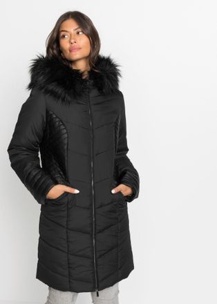 Bonprix Steppmantel BONPRIX, Damen, Gr. 36, schwarz, Web, Obermaterial: 100% Polyester. Einsatz: 100% Viskose. Futter: 100% Polyester, unifarben, loose fit kn