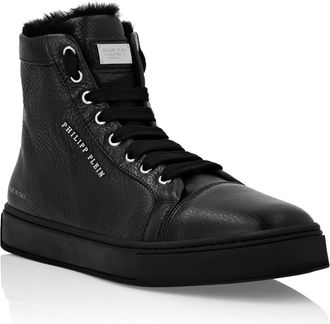 Philipp Plein Leather Hi-Top Sneakers Big Bang