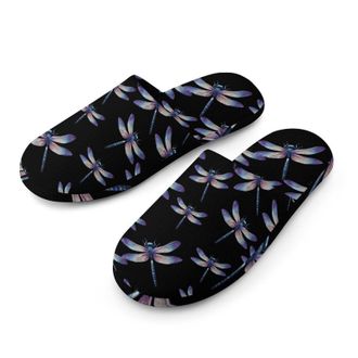 Generic Glittery Dragon Mens Cozy Memory Foam Slippers Warm Cotton House Shoes Comfy Slipper for Indoor Outdoor