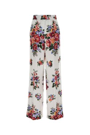 Dolce & Gabbana Mazzfiorifbianco Trousers