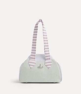 Vivienne Westwood Yasmine Medium Archive Handbag Classic Oxford Shirt Multi