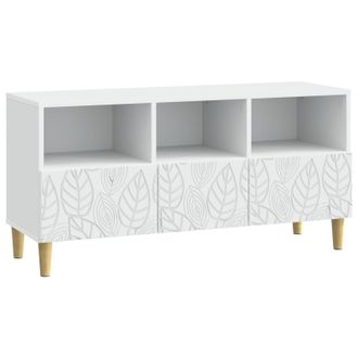 vidaXL Mueble De Tv 102 X 34,5 X 50 Cm Blanco Madera De Ingenier&iacute;a Vidaxl