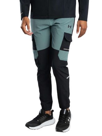 Under Armour Mens Tech Utility Woven Joggers, Back/Green, L