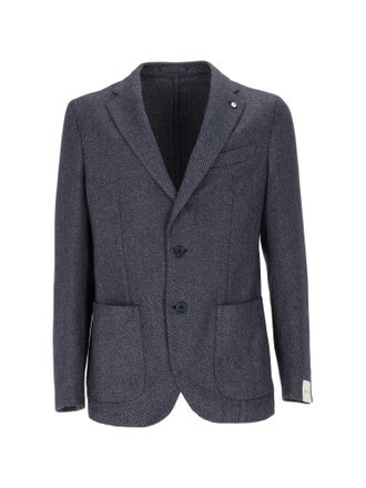 L.B.M. 1911 Drop S Classic Herringbone Blazer