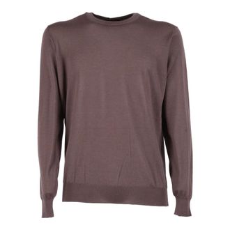 FILIPPO DE LAURENTIIS Round-neck Knitwear, male, Brown, Size: 3XL Crewneck Sweater