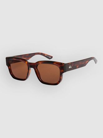 Quiksilver Time Box Shiny Tortoise Sonnenbrille braun