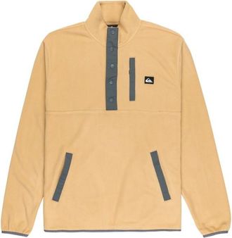Quiksilver No Destination Half Snap Fleecepullover f&uuml;r Herren | beige