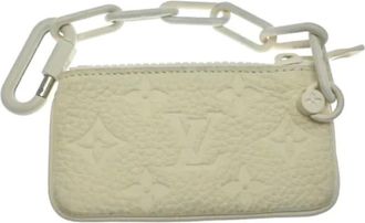 Louis Vuitton Pre-owned Clutches, female, White, Size: ONE SIZE Pre-owned Canvas louis-vuitton-bags