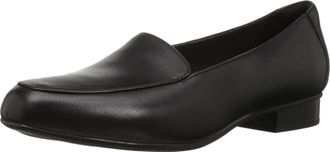 Clarks Womens Juliet Lora Loafer, Black Leather, 5.5 UK