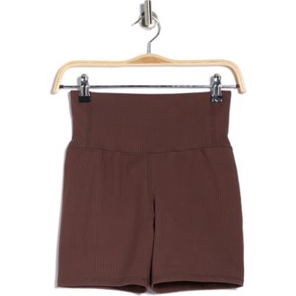 Balance Collection Piper 5-Inch Ribbed Bike Shorts in French Roast at Nordstrom Rack, Size X-Large