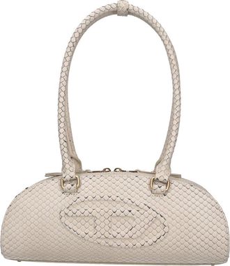Diesel Beige 1dr Dome Snake Pattern Bag